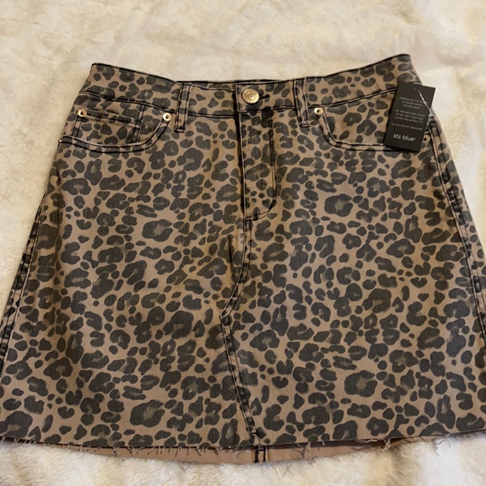 STS blue skirt - leopard print - ordered from Nordstrom- size 29- new!